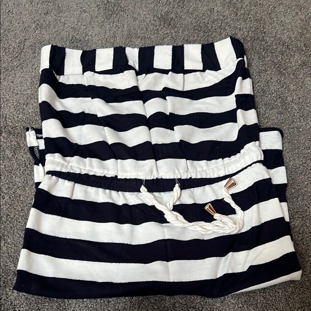 Saint Tropez West Black and White Striped Shorts